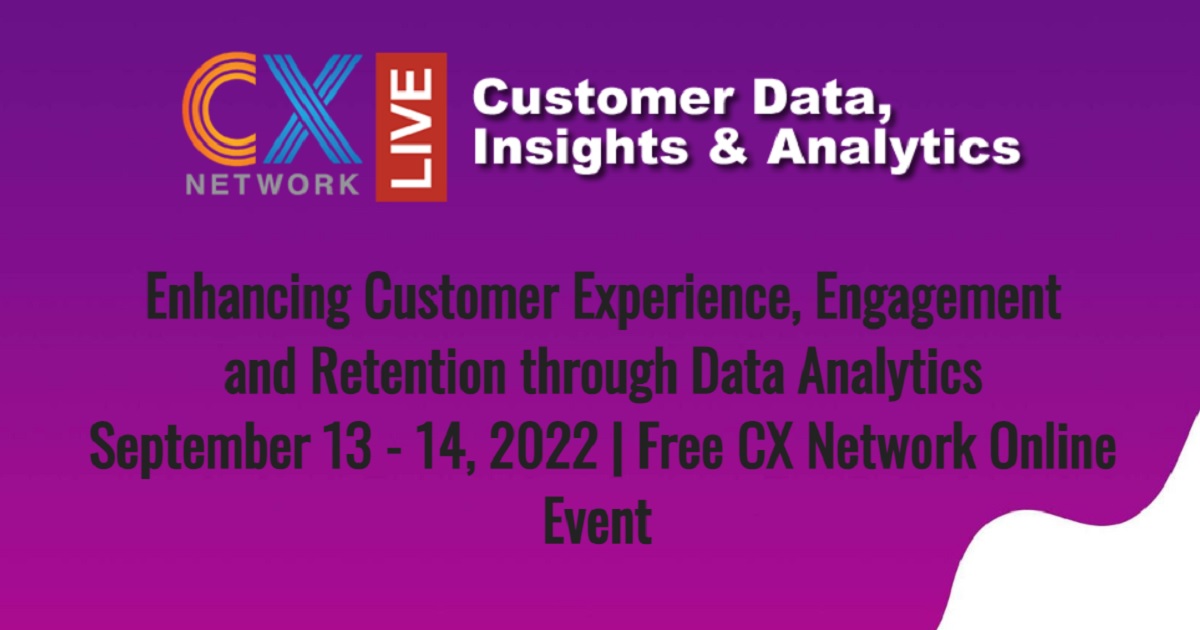 CXN Live: Customer Data, Insights & Analytics 2022