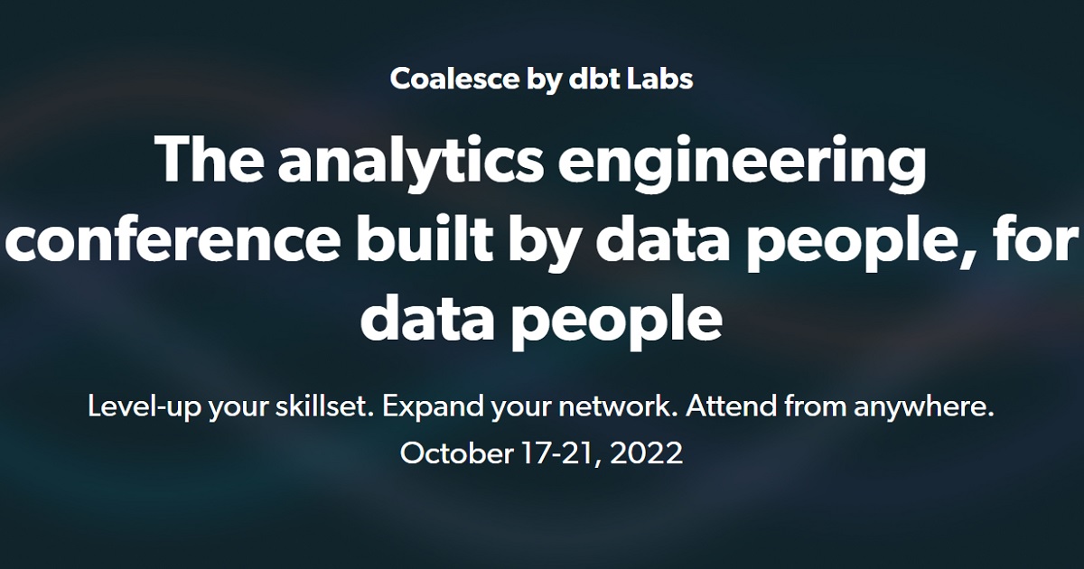 The analytics engineering conference 