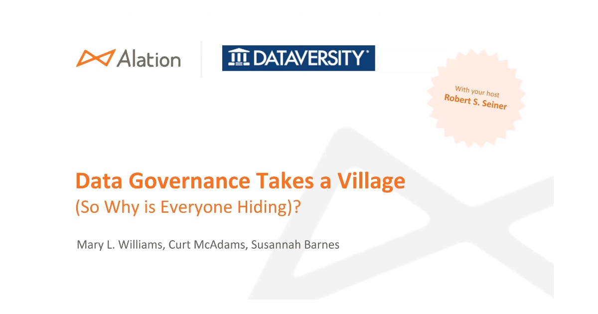 Data Governance Takes a Village
