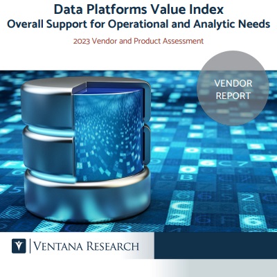 Ventana Research Data Platforms Value Index 2023