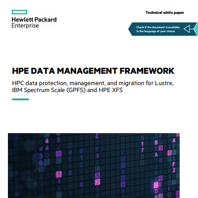 HPE Data Management Framework