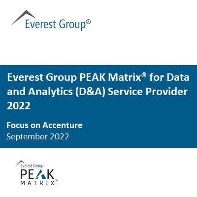 Everest Group PEAK Matrix® for Data and Analytics